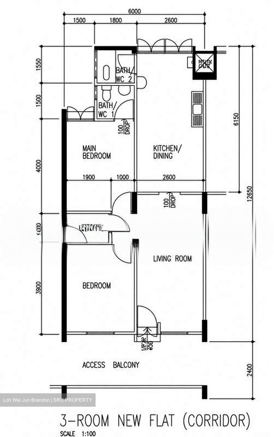 Blk 520 Bedok North Avenue 1 (Bedok), HDB 3 Rooms #586707591
